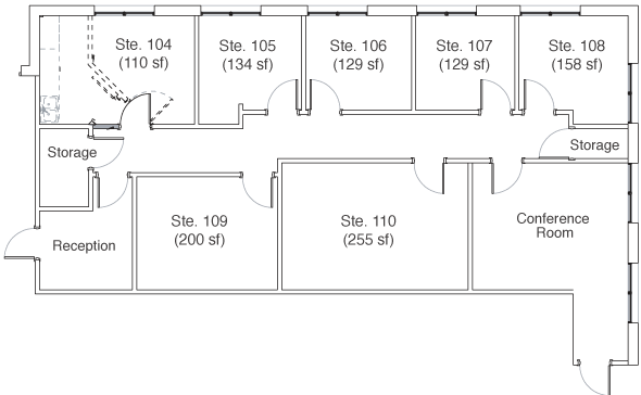 Suites 104 - 110